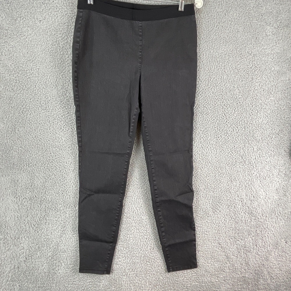 Eileen Fisher Skinny Jeans Womens M Gray Organic Cotton Blend‎ Leggings Preppy